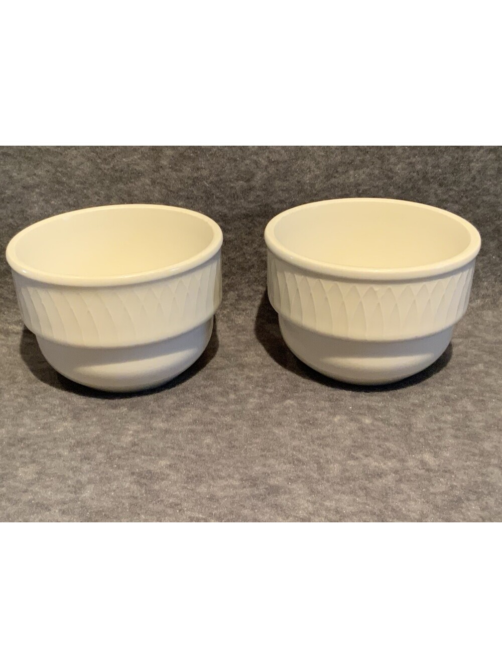 Homer Laughlin Kensington Bright White 7oz. Vitrified China Bouillon Bowl 3.5”D
